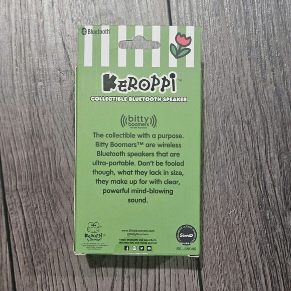 Sanrio Keroppi Bitty Boomer Collectible Bluetooth Wireless Speaker NEW - Picture 2 of 4